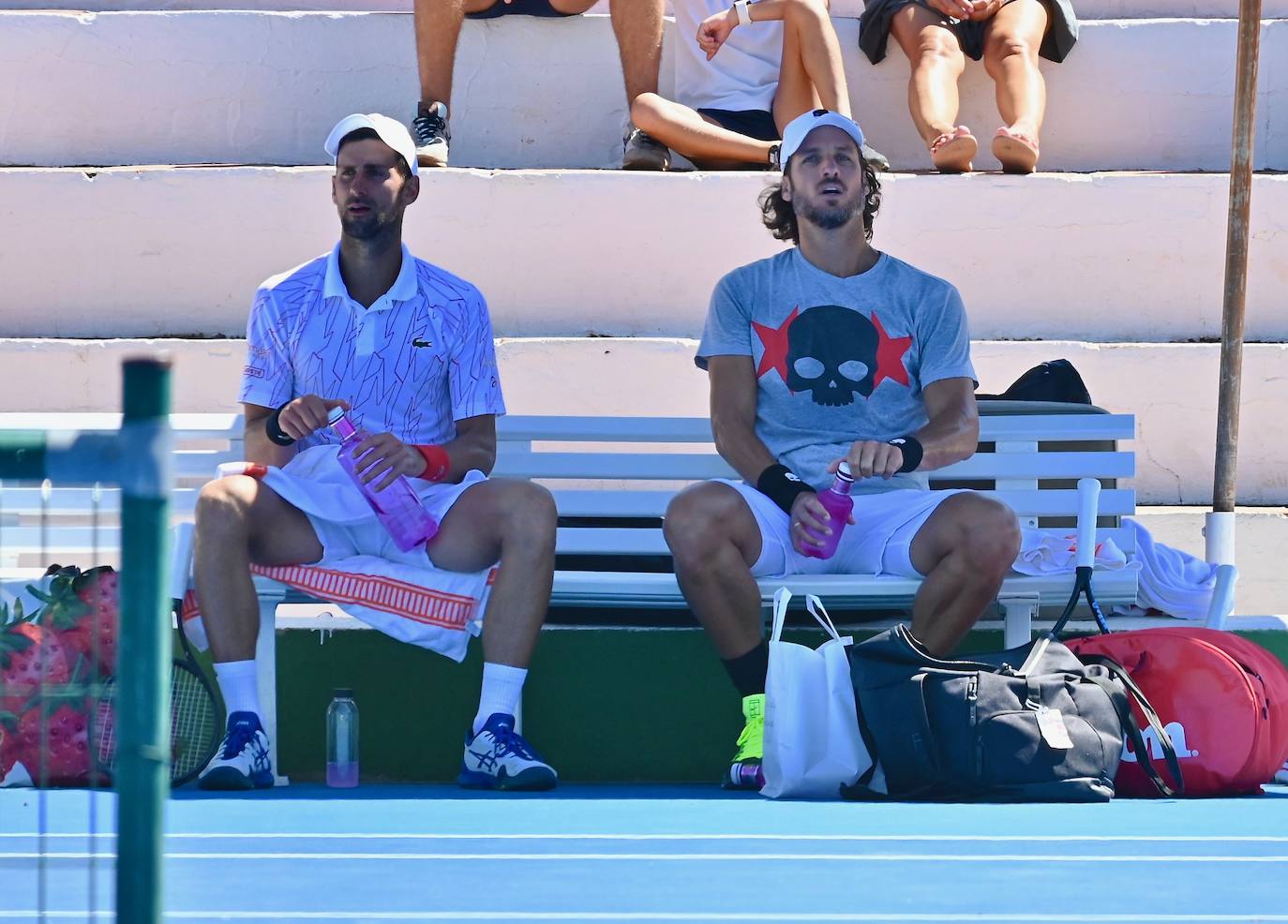 Fotos: Djokovic prepara en Marbella su próxima gira por Estados Unidos