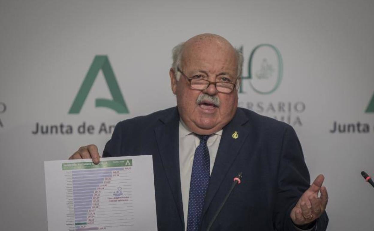 El consejero Jesús Aguirre. 