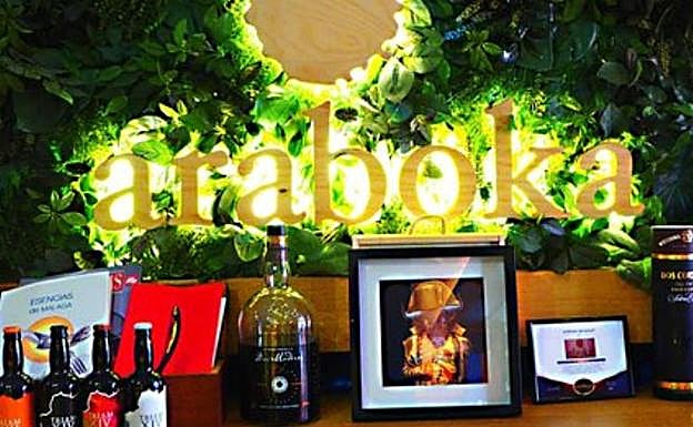 Vista de la entrada de Araboka. 