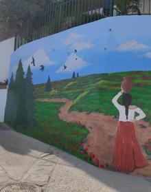 Imagen secundaria 2 - El pueblo de Cartajima se reinventa con originales murales