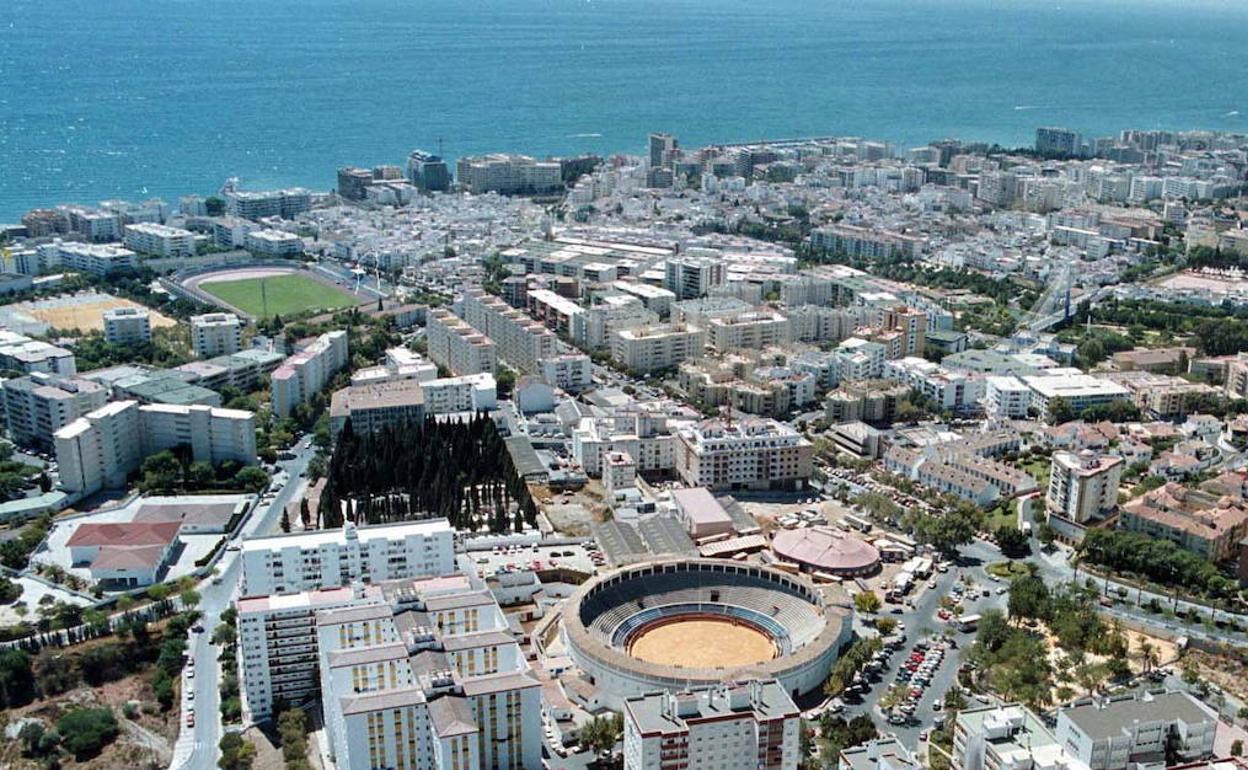 Vista aérea de Marbella. 