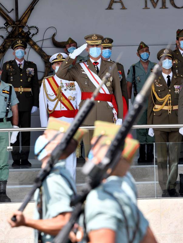 El Rey, en el acto celebrado en Viator este domingo. 