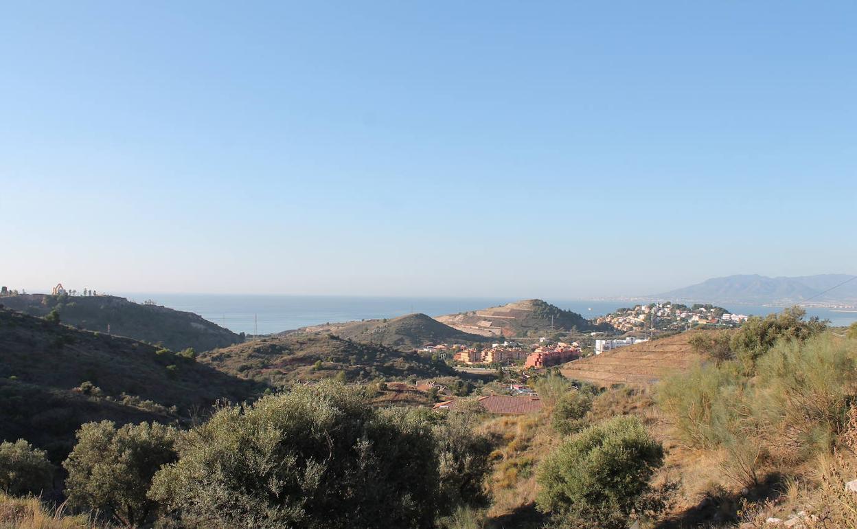 Vista parcial de la Bahía de Málaga desde la ruta.