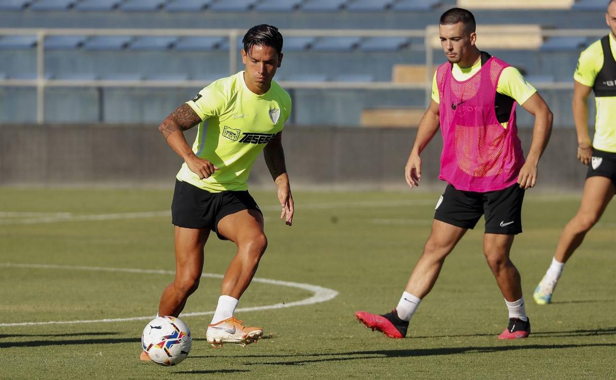 Renato, en un entrenamiento durante la pretemporada. 