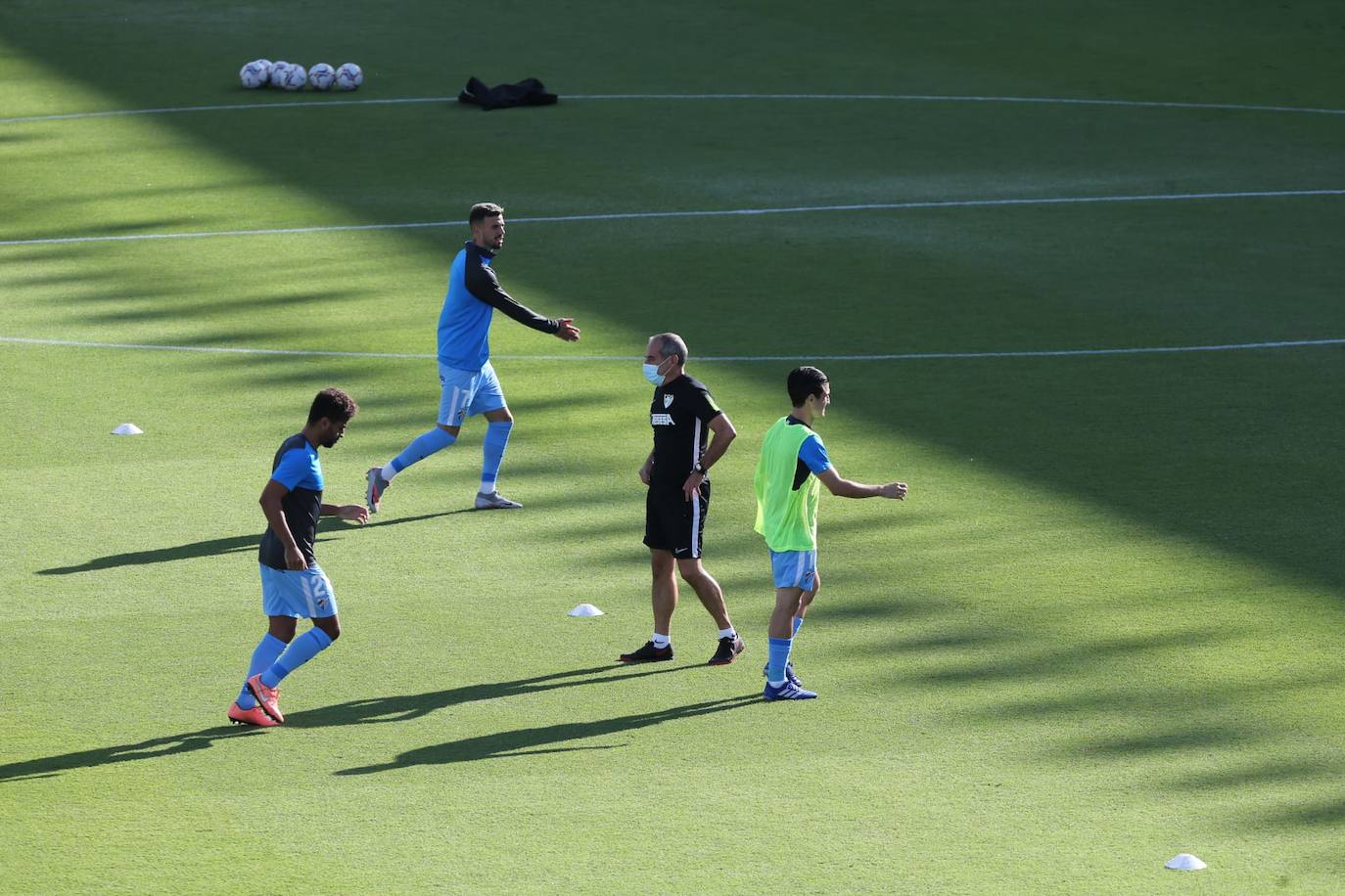 Momentos previos al inicio del partido 