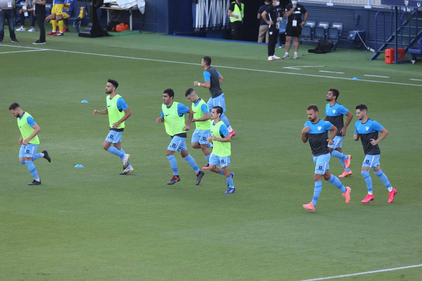 Momentos previos al inicio del partido 