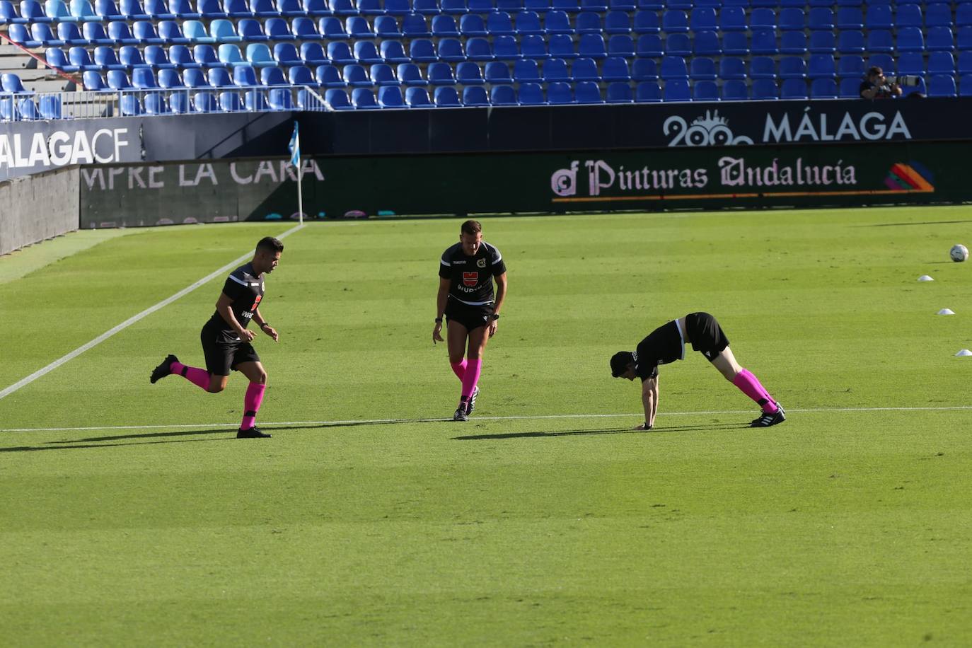 Momentos previos al inicio del partido 