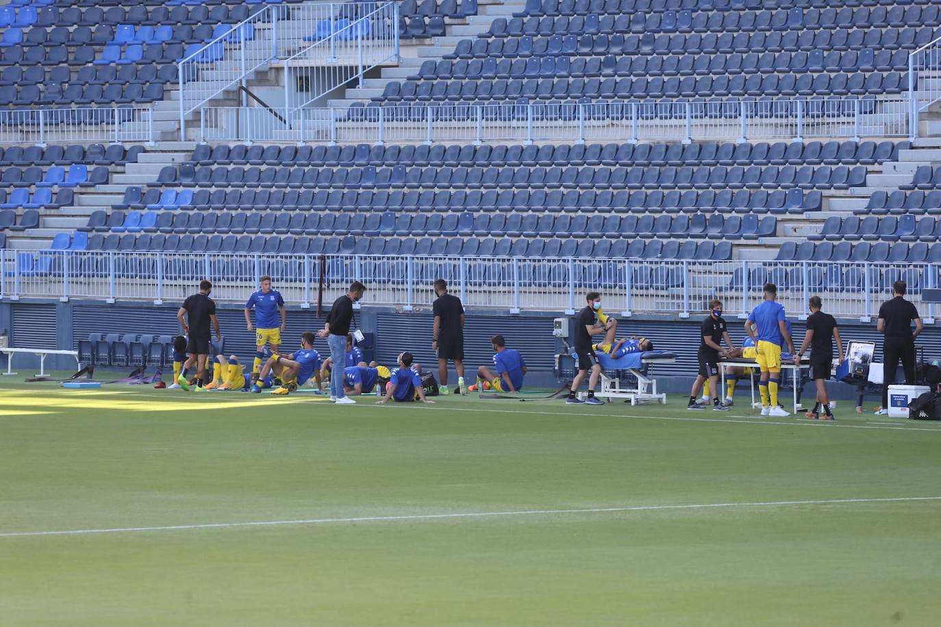 Momentos previos al inicio del partido 