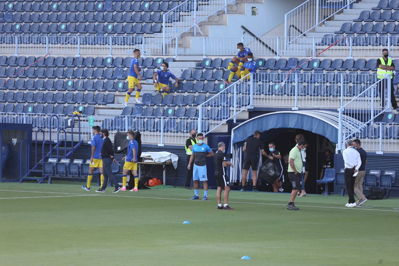 Momentos previos al inicio del partido 