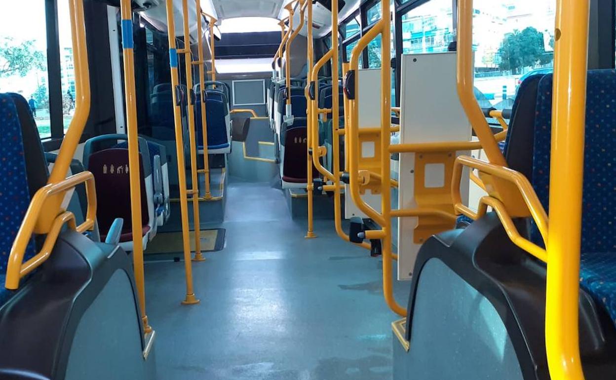 Los autobuses de la EMT circulaban vacíos durante el estado de alarma. 