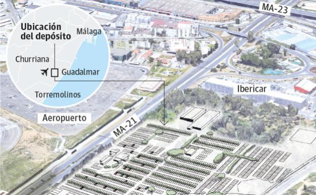 Ubicación del depósito judicial proyectado por la Junta. 