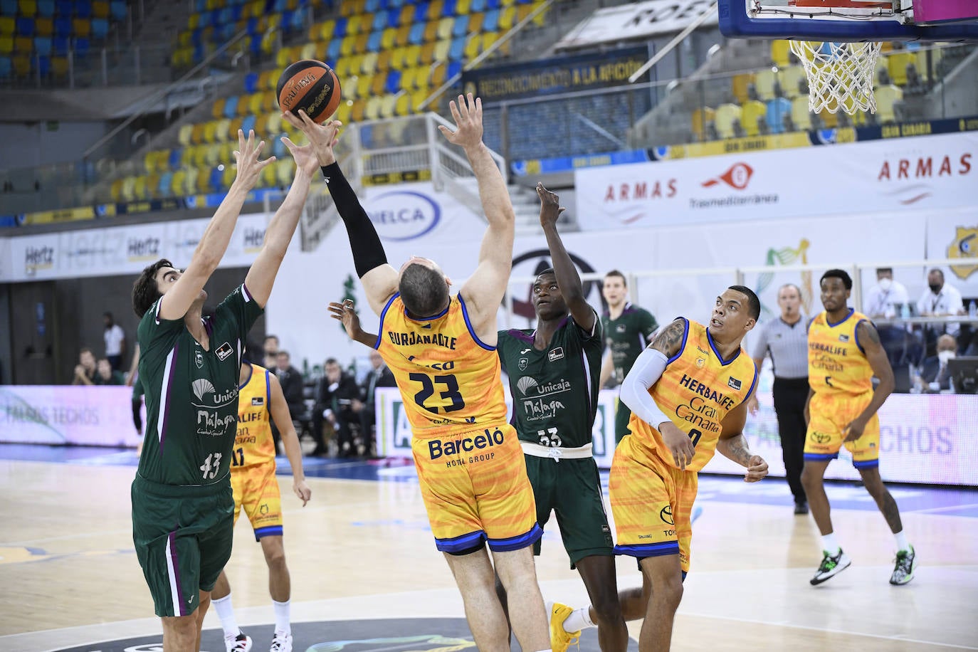 Fotos: El Gran Canaria-Unicaja, en imágenes