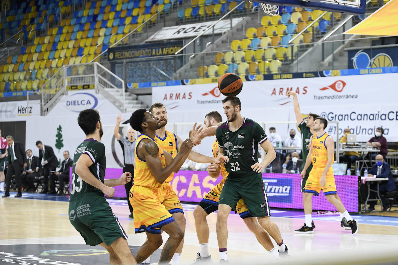 Fotos: El Gran Canaria-Unicaja, en imágenes