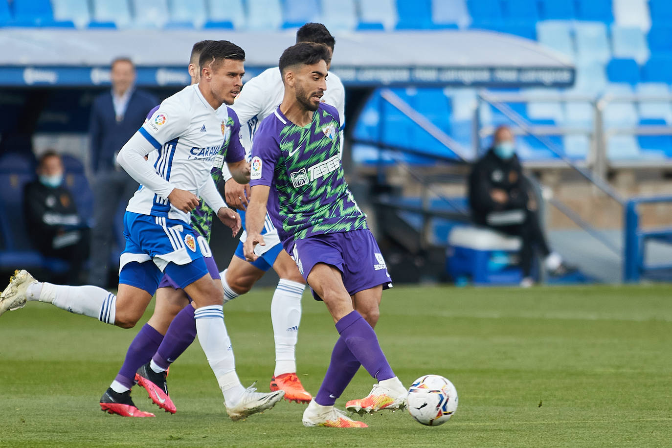 El Málaga sumó tres puntos en La Romareda 