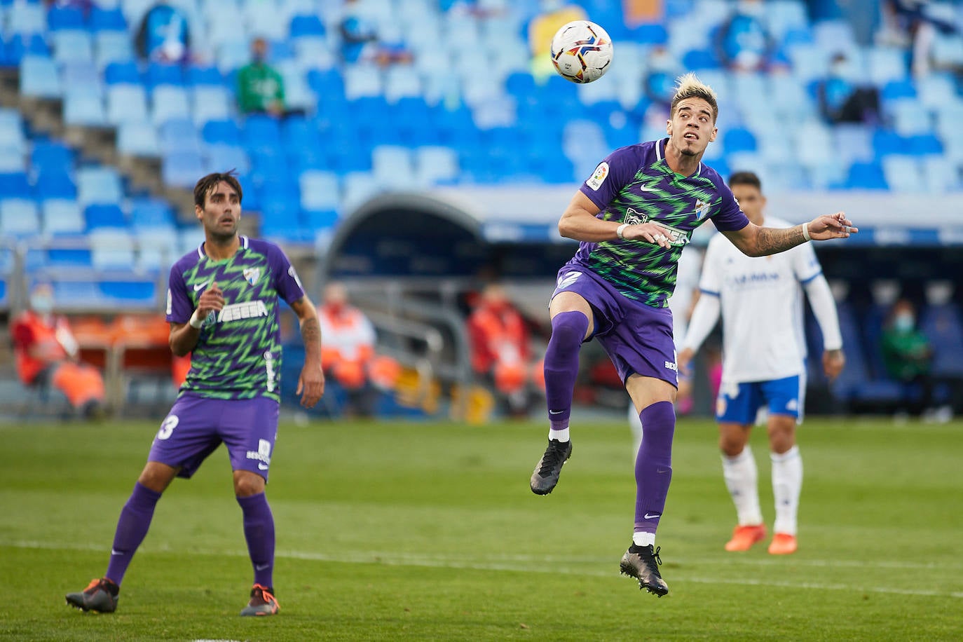 El Málaga sumó tres puntos en La Romareda 