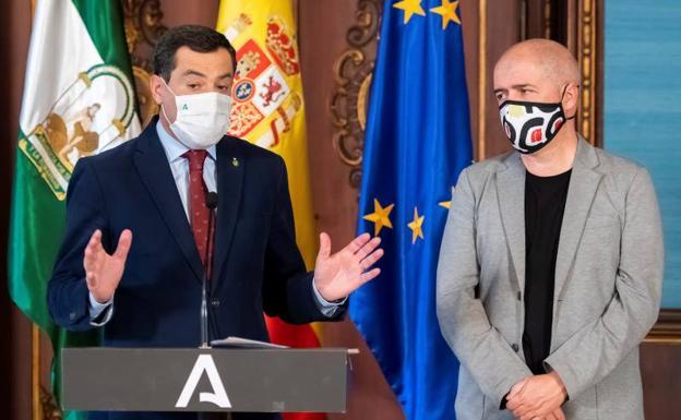 Moreno, en su comparecencia de este jueves junto a Sordo.