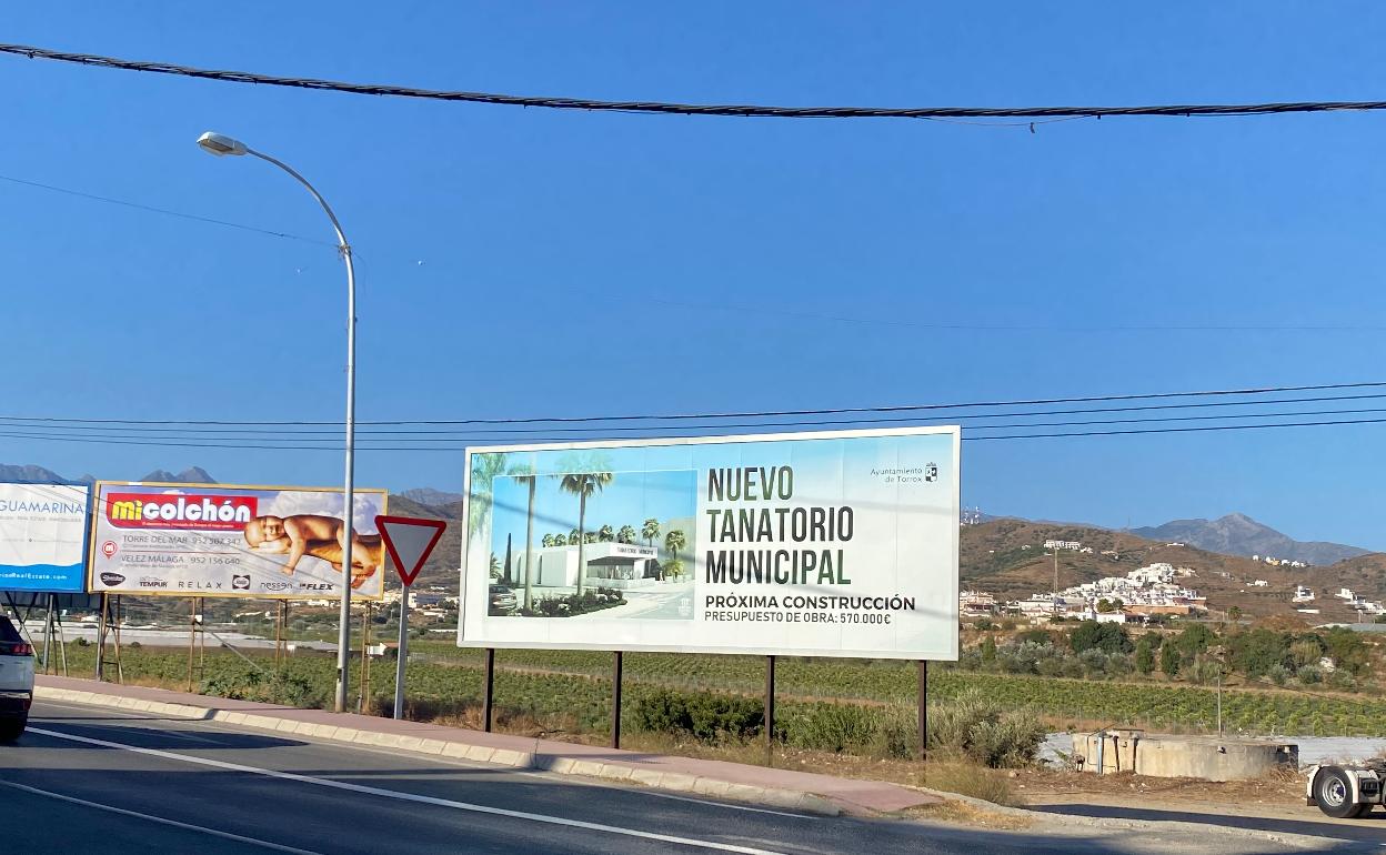 Imagen de la parcela donde se ha proyectado la construcción del primer tanatorio de Torrox. 