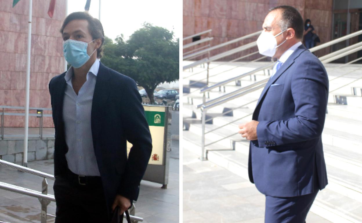 Joaquín Jofre, a la izquierda, y Roberto Cano.