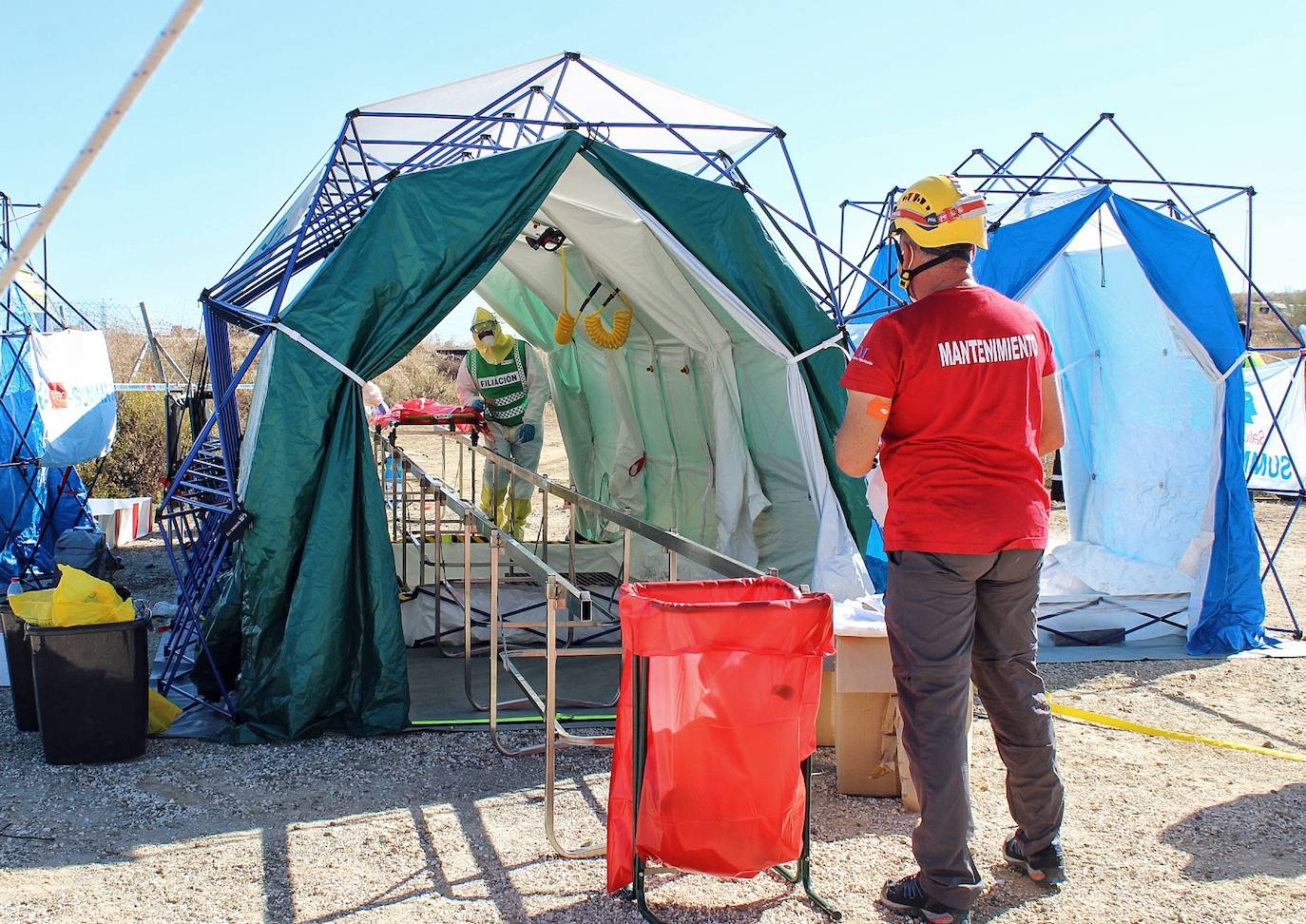 Han participado la Policía Local y Bomberos de Málaga, SUMMA, Cruz Roja y los alumnos del máster de Counseling e Intervención en Urgencias y Catástrofes 