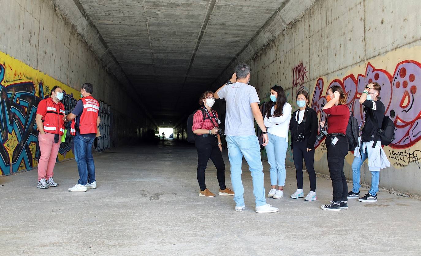Han participado la Policía Local y Bomberos de Málaga, SUMMA, Cruz Roja y los alumnos del máster de Counseling e Intervención en Urgencias y Catástrofes 