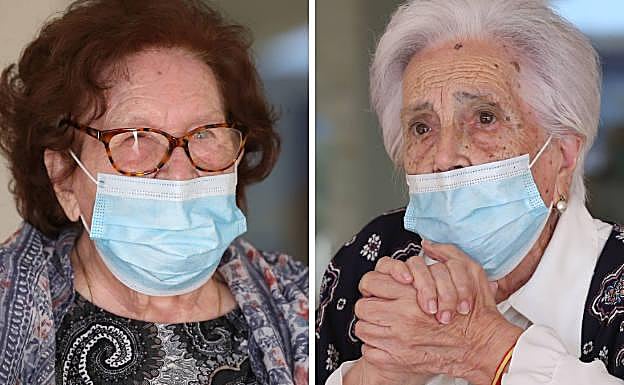 Fina tiene 101 años y Carmen, 100. 