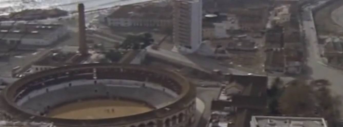 En la plaza de toros La Malagueta. 