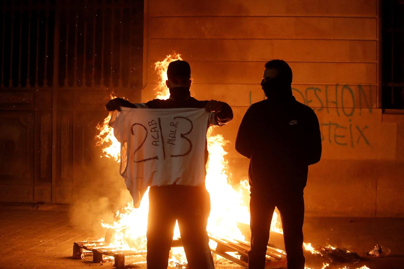 Noche de altercados en Barcelona