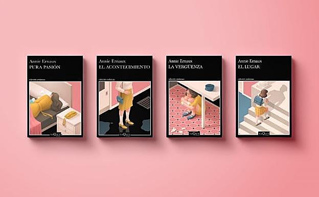 Imagen principal - Las portadas premiadas, uno de los bocetos y Laura posando con su primio. 