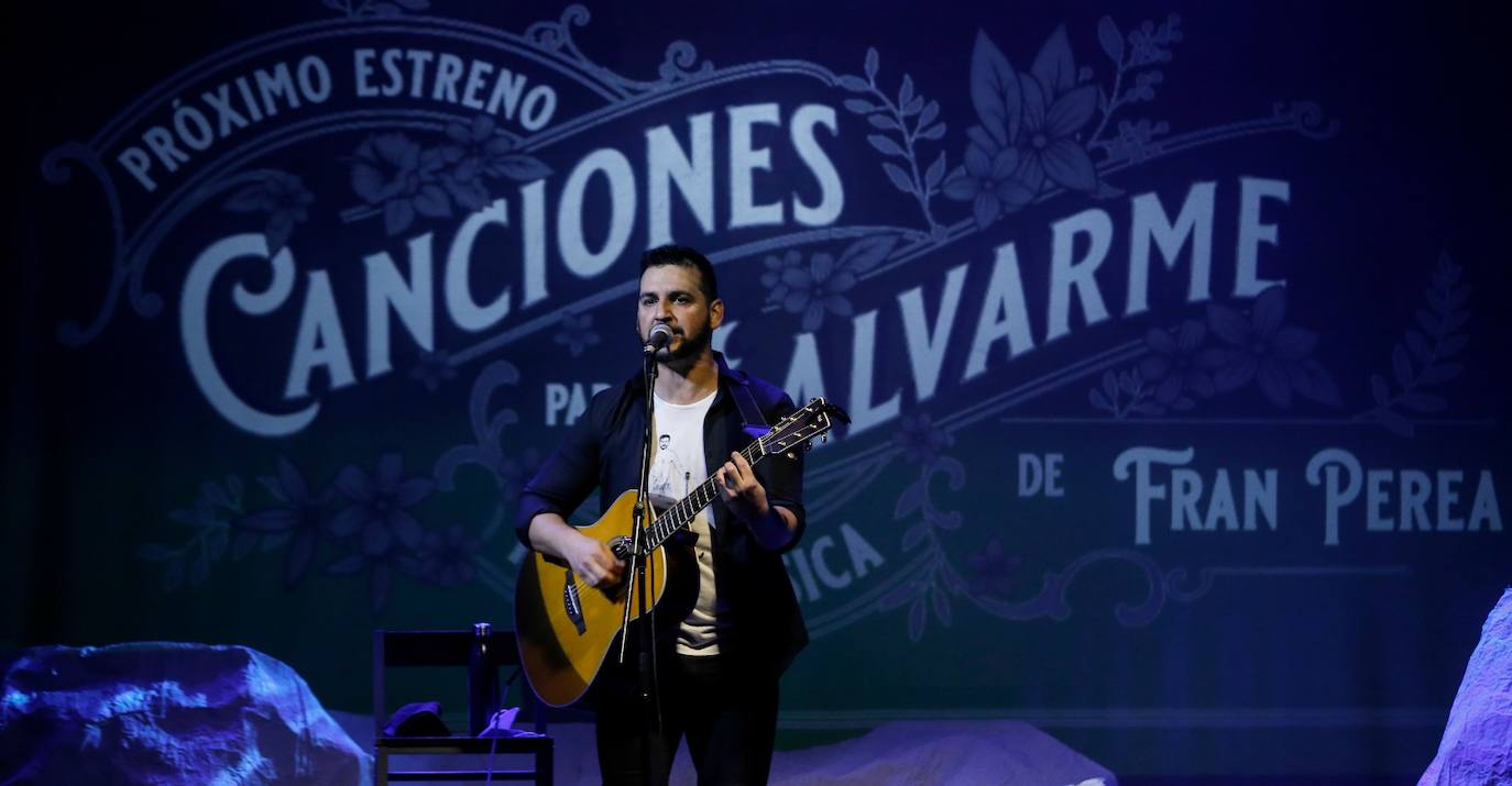 El malagueño, en un momento de la actuación de este viernes 