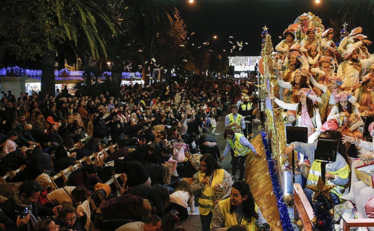 Una carroza en la Cabalgata del año pasado. 