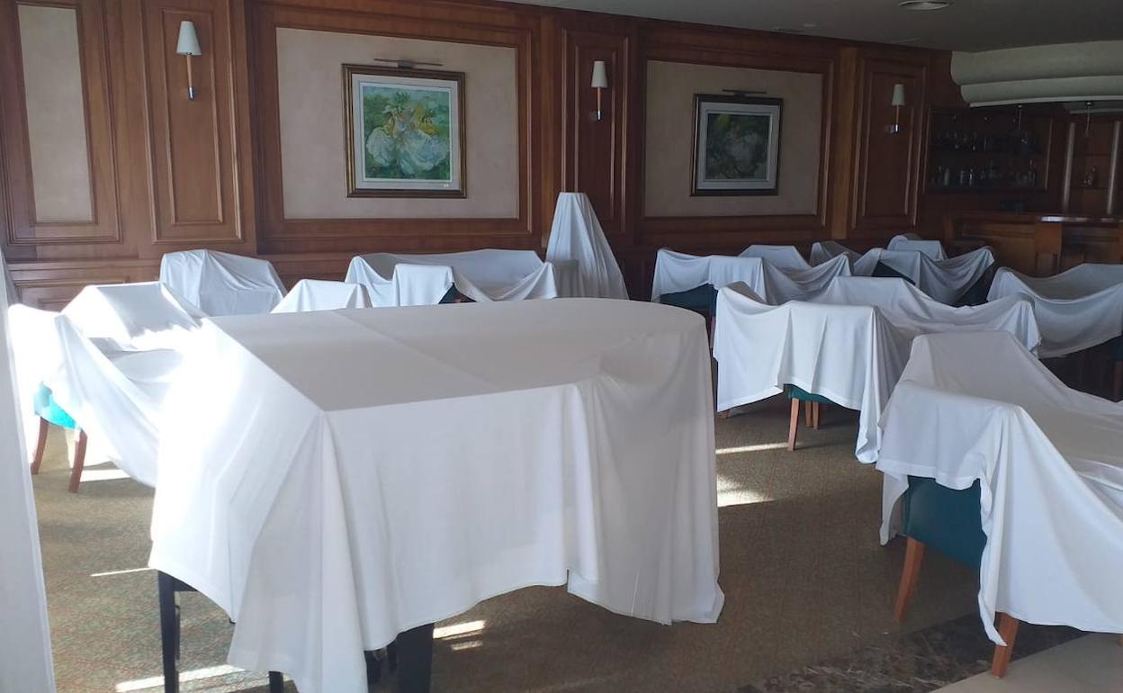 Aspecto que presentan el 90% de los hoteles andaluces cerrados. 