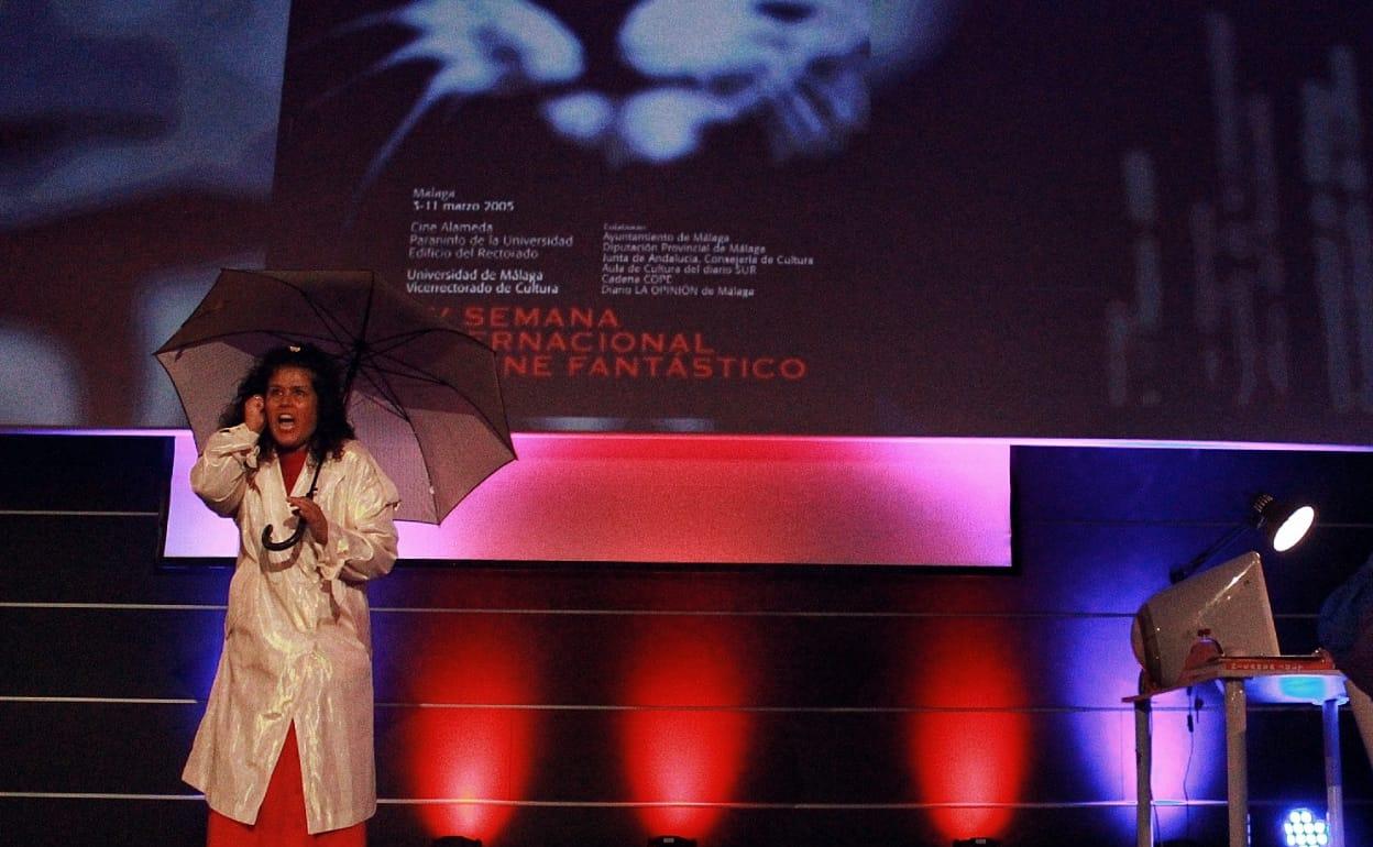 Laura Baena y Virginia Muñoz, en la gala de clausura de Fancine.