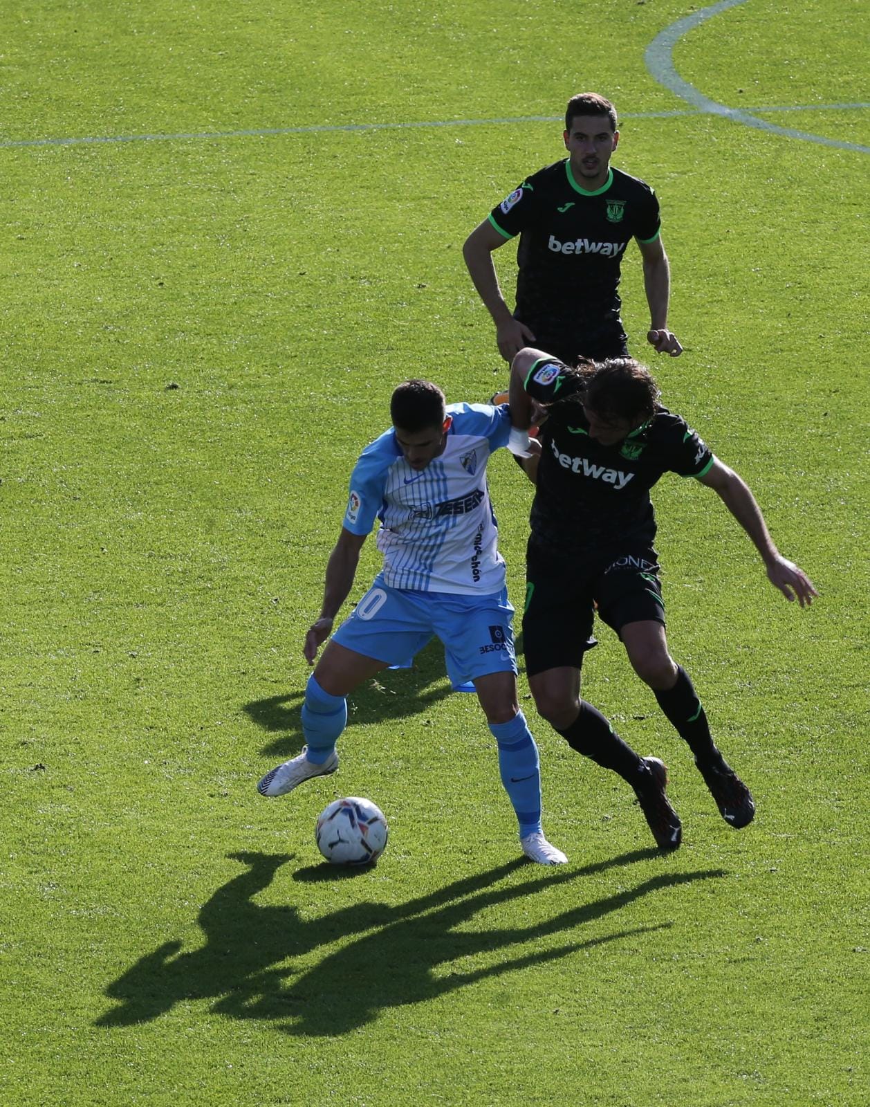 El partido disputado este sábado en La Rosaleda, en fotos.