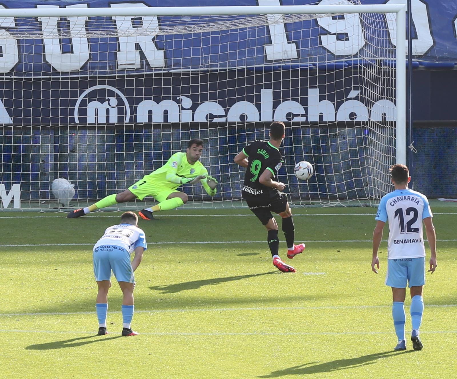 El partido disputado este sábado en La Rosaleda, en fotos.