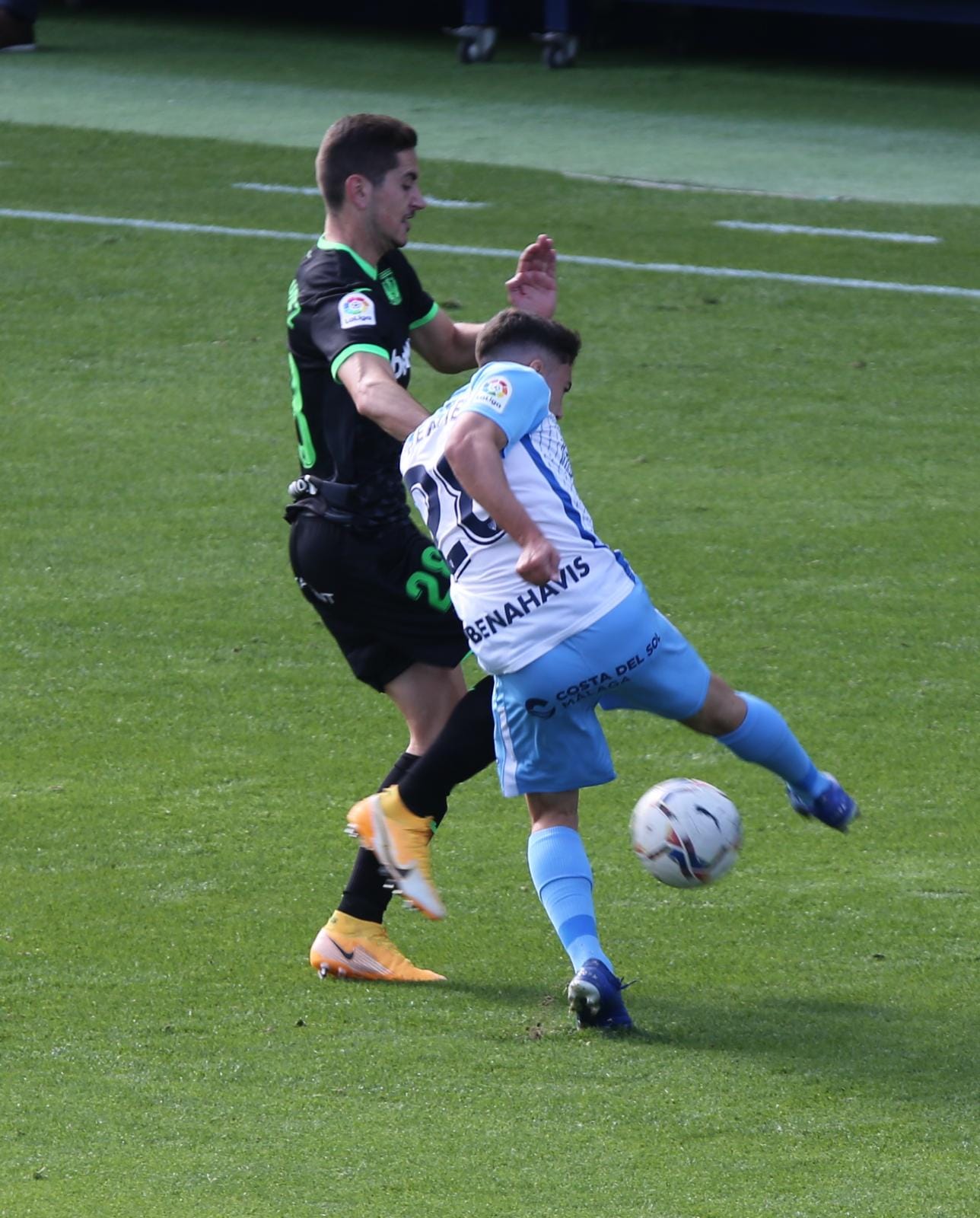 El partido disputado este sábado en La Rosaleda, en fotos.