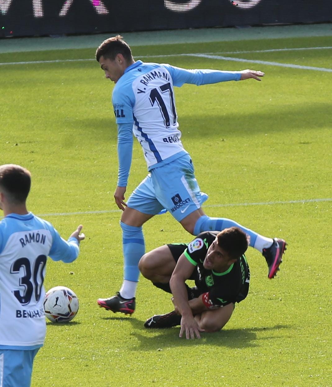 El partido disputado este sábado en La Rosaleda, en fotos.