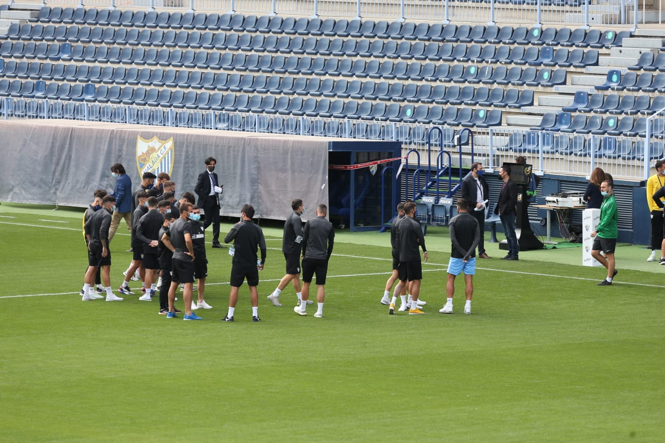 El partido disputado este sábado en La Rosaleda, en fotos.