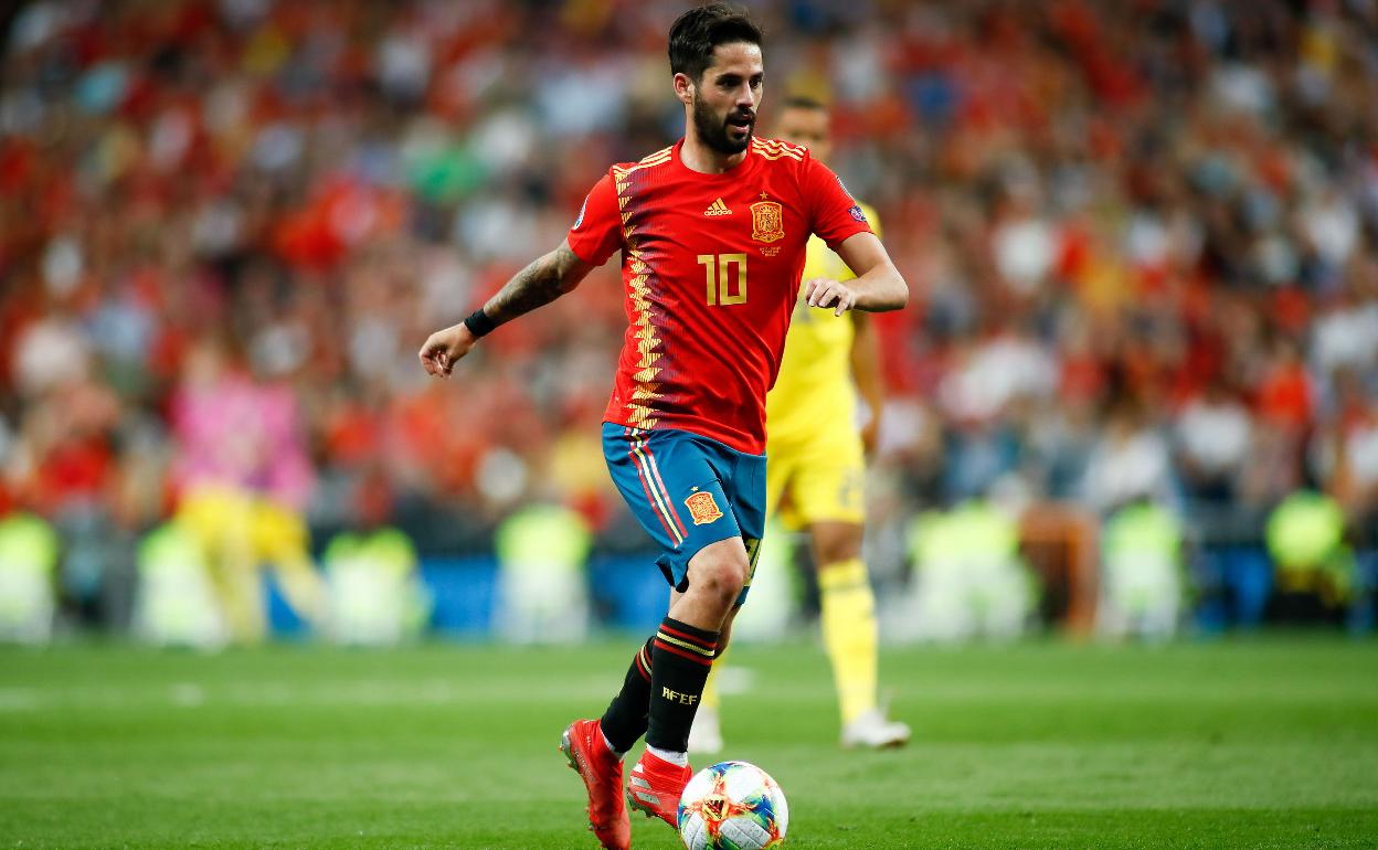 El malagueño Isco, en su último partido oficial con la selección española en junio de 2016 contra Suecia. 