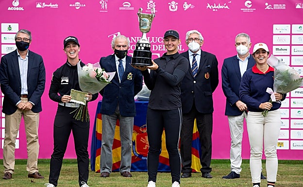 El podio del Open de España, en Guadalmina (Marbella). 