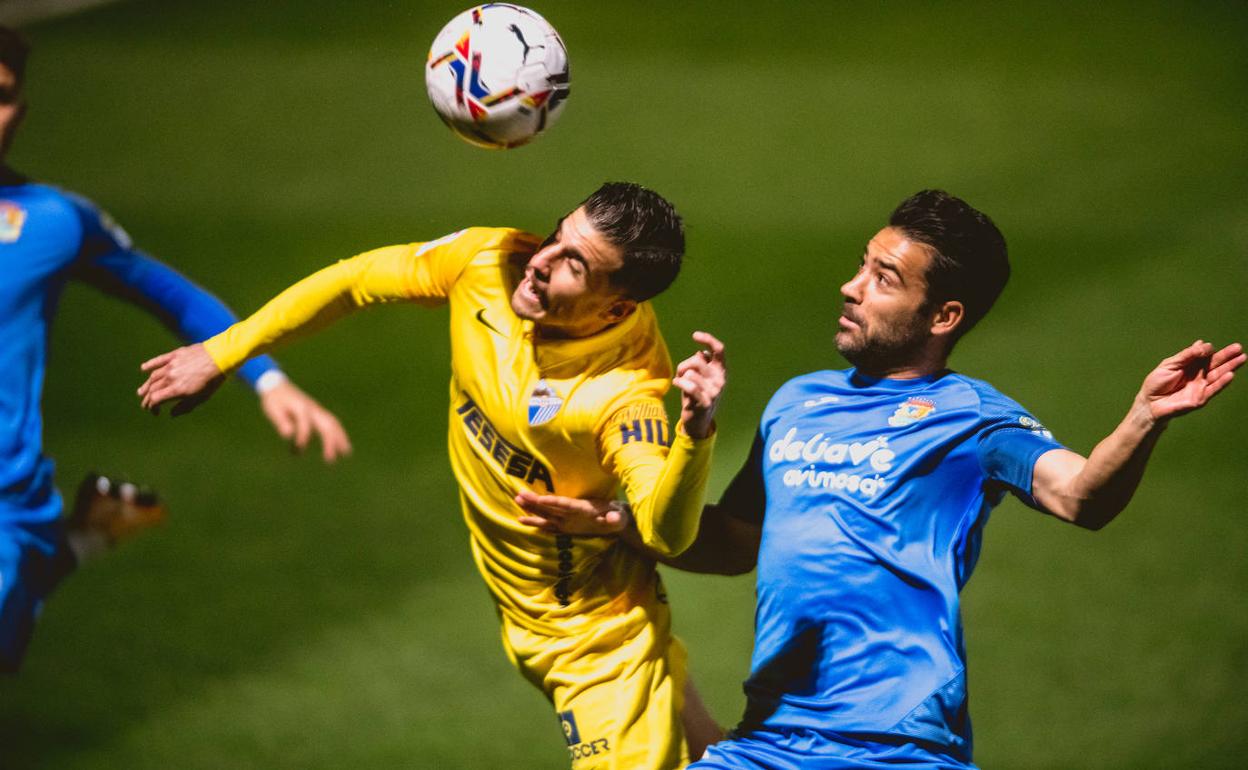 Una jugada dle encuentro. 