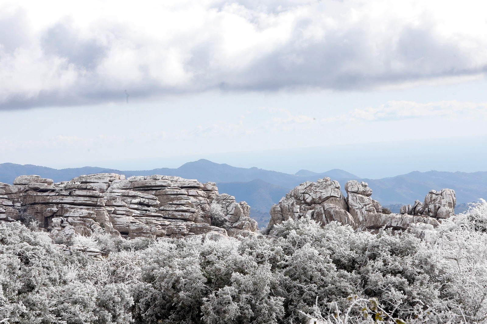 Imagen de El Torcal de Antequera, este sábado. 
