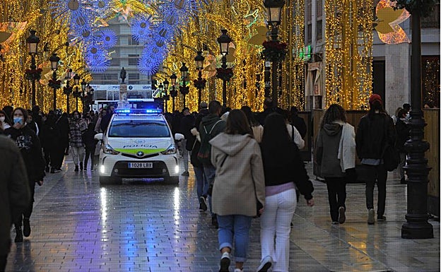 Ambiente ayer por la tarde en calle Larios.