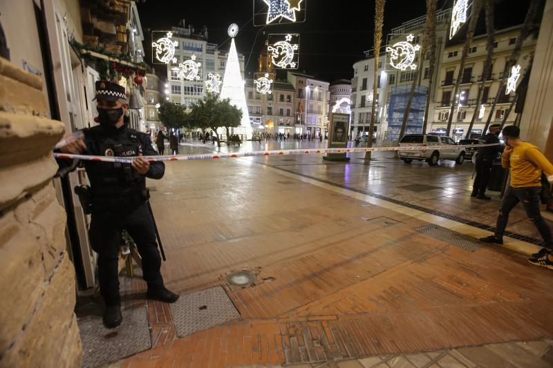 El cierre de bares y restaurantes reduce a partir de las seis la afluencia al Centro en el primer día con movilidad entre municipios