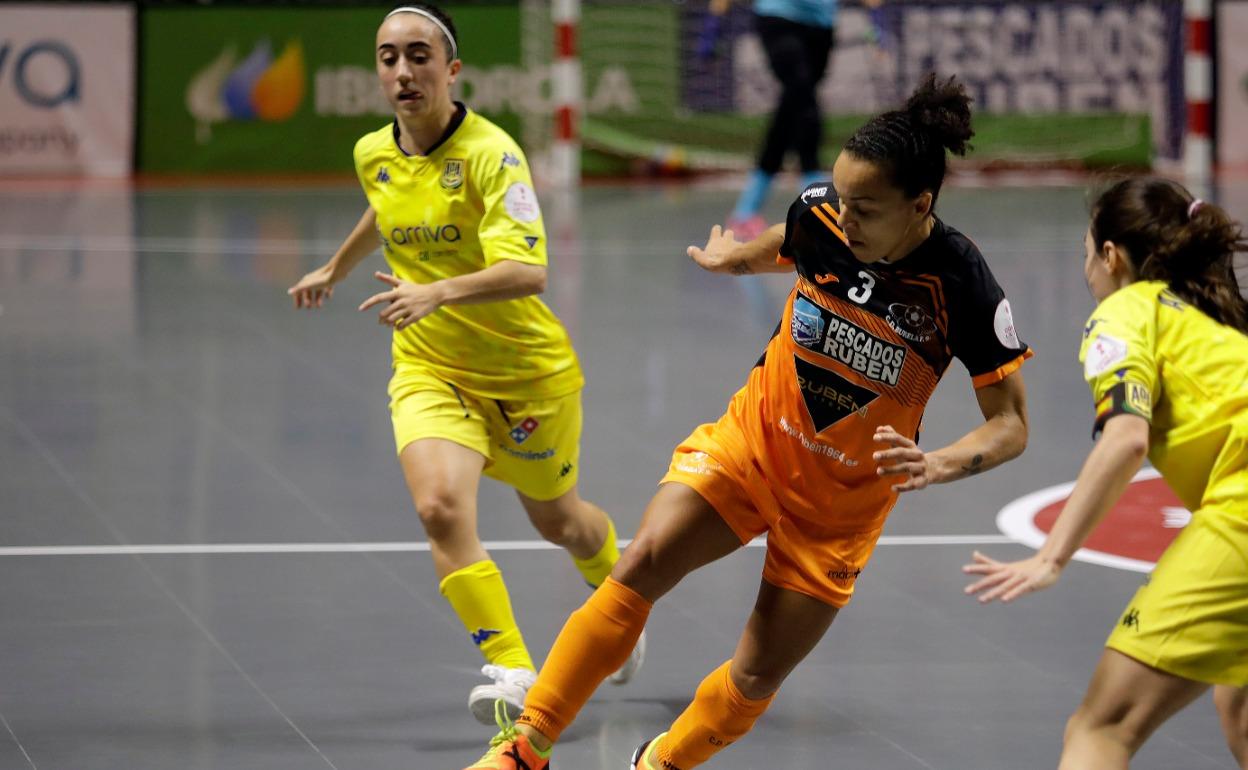 Semifinal de Copa de la Reina en el Martín Carpena entre el Burela y el Alcorcón. 