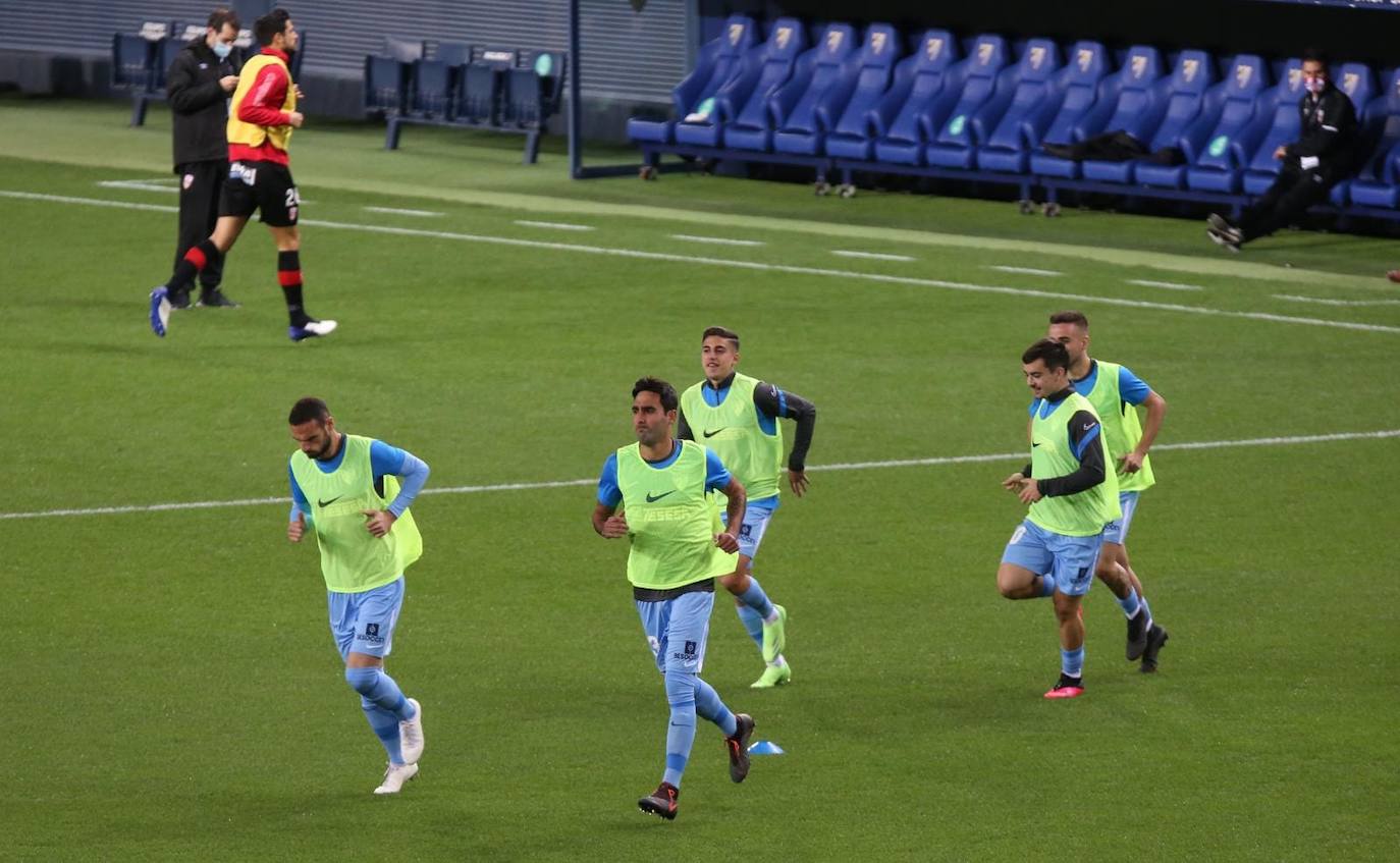 El partido se volvió a disputar en una Rosaleda sin público 