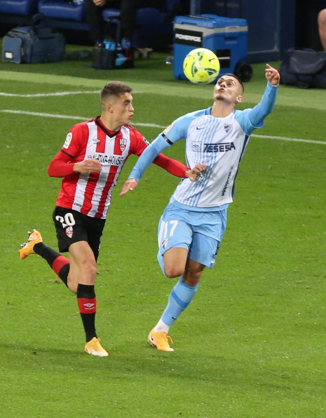 El partido se volvió a disputar en una Rosaleda sin público 