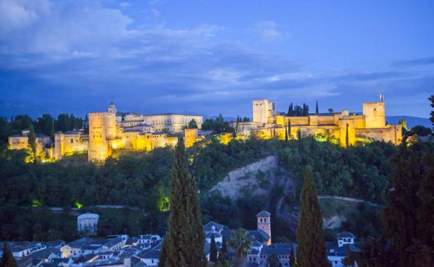 Vista de la Alhambra desde el Mirador de San Nicolás. 