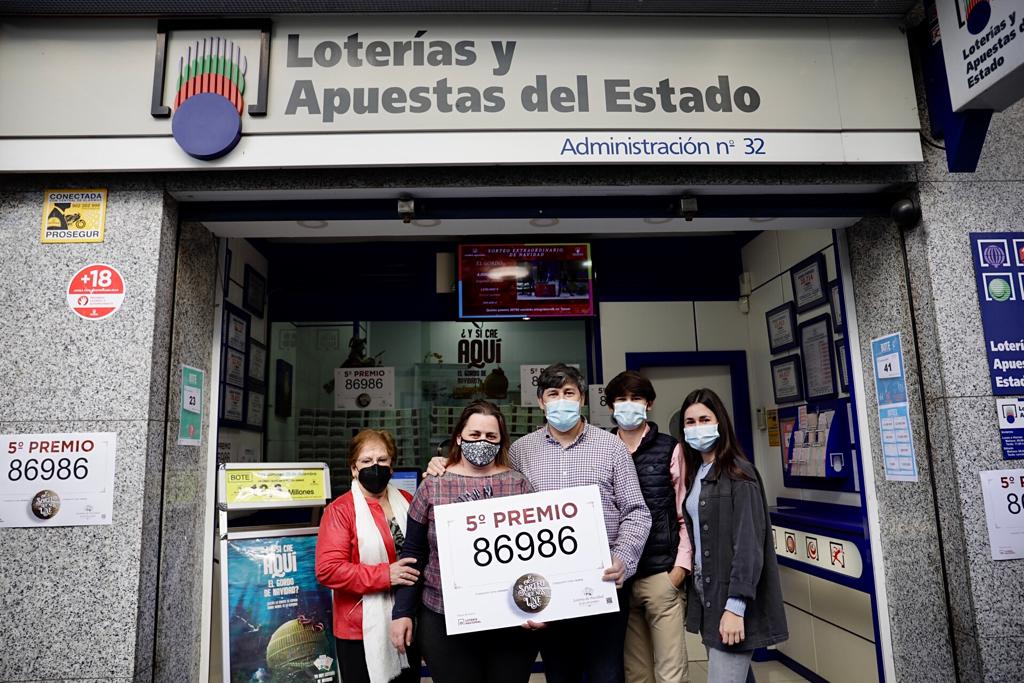El 86986, quinto premio de la Lotería de Navidad, se deja sentir en la provincia de Málaga