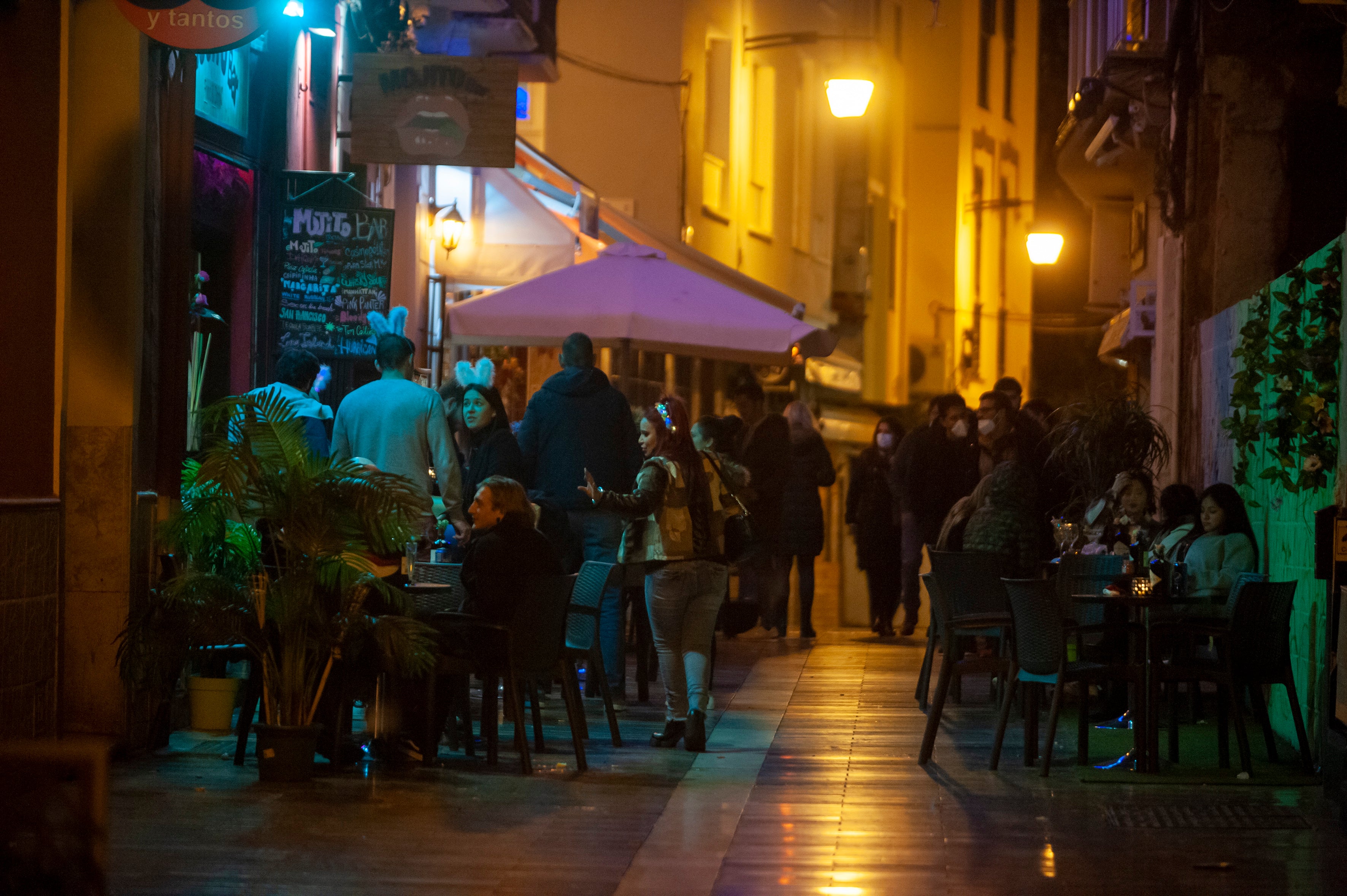 La Nochevieja más atípica debido a la pandemia del coronavirus en el Centro de Málaga