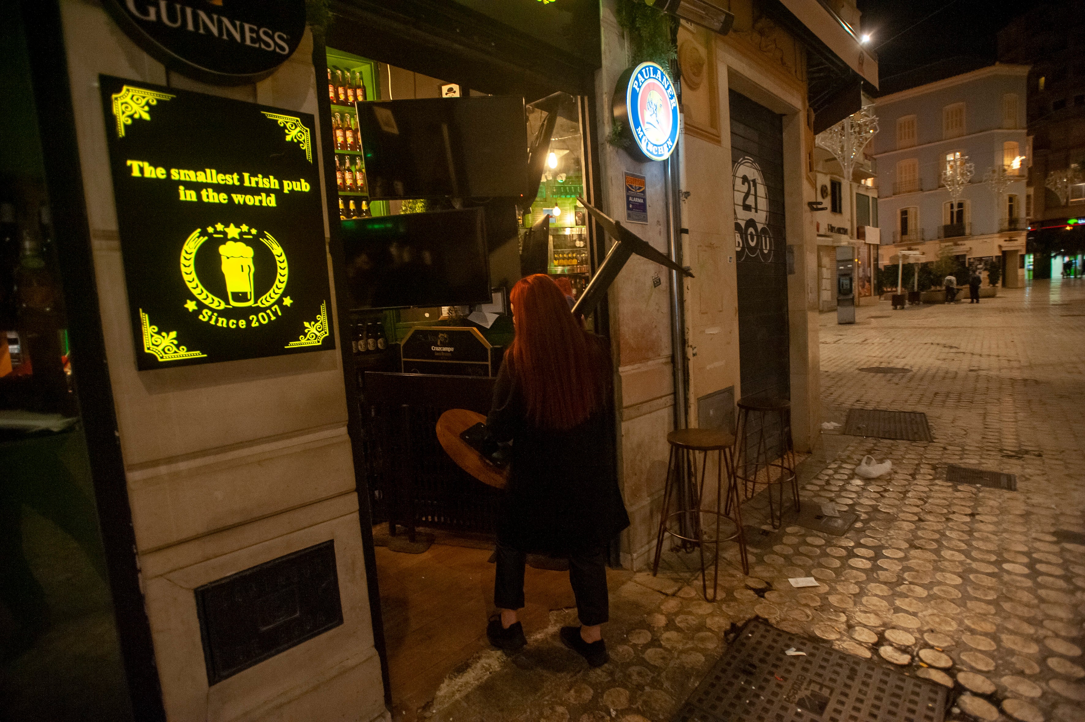 La Nochevieja más atípica debido a la pandemia del coronavirus en el Centro de Málaga